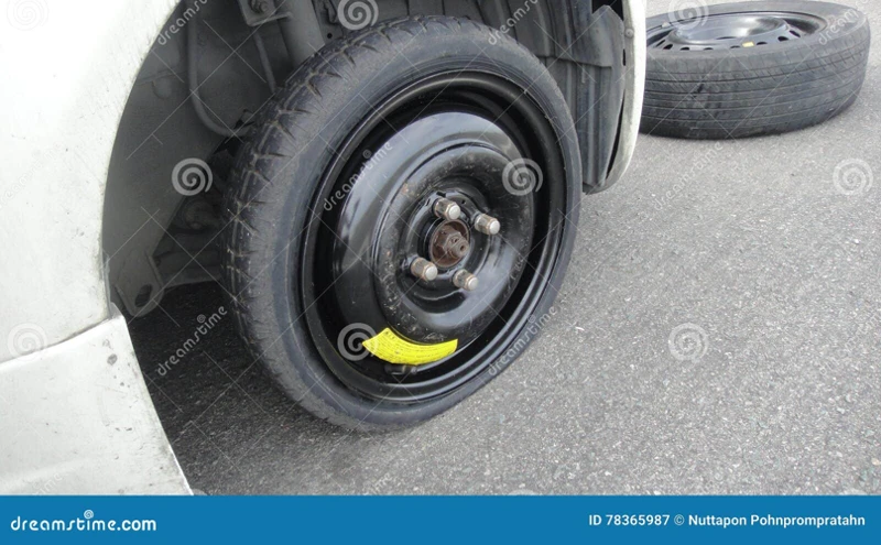 Rêver De Pneu Sur Une Roue De Secours